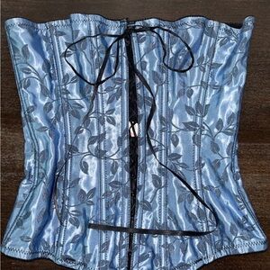 Victoria’s Secrets Blue Floral Corset
